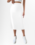 ZAHRA HIGH WAIST SPLIT THIGH MIDI SKIR