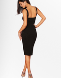 ROME SPLIT THIGH BODYCON DRESS