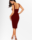 ROME SPLIT THIGH BODYCON DRESS