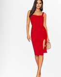 ROME SPLIT THIGH BODYCON DRESS